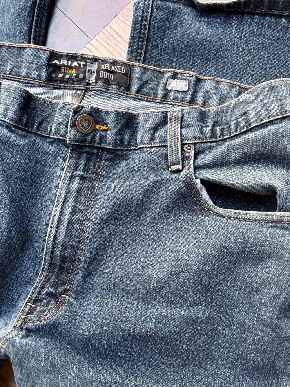 Ariat Rebar M4 Relaxed Boot Jeans 38x30 Utility Western Gorpcore Ranch